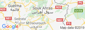 Souk Ahras map